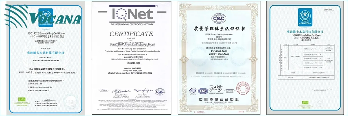 Vocana WPC Certificate Vocana WPC Certificate